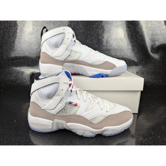 Nike Air Jordan Jumpman Two Trey White Red Blue DX6551-104 Men's Size 11… - Picture 1 of 9